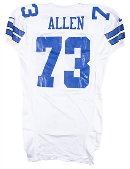 1999 Larry Allen Game Used Dallas Cowboys Home Jersey Photo Matched To 8/15/1999